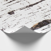 Papier Cadeau Motif d'écorce de bouleau (Coin)