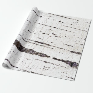 Papier Cadeau Motif d'écorce de bouleau