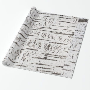 Papier Cadeau Motif d'écorce de bouleau
