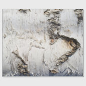 Papier Cadeau Motif d'écorce de bouleau (Plat)