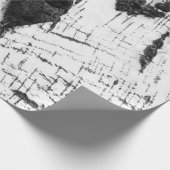 Papier Cadeau Motif d'écorce de bouleau (Coin)