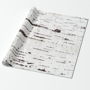 Papier Cadeau Motif d'écorce de bouleau