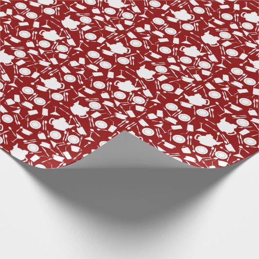 Papier Cadeau Motif d'éléments de cuisine (Coin)