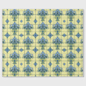 Papier Cadeau Motif Delft Tile (Plat)