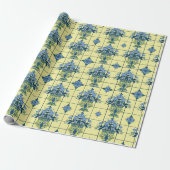 Papier Cadeau Motif Delft Tile (Déroulé)