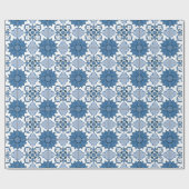 Papier Cadeau Motif Delft Tile (Plat)