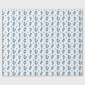 Papier Cadeau Motif Delft Tile (Plat)