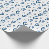 Papier Cadeau Motif Delft Tile (Coin)