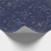 Papier Cadeau Motif d'ensemble d'écureuil de vacances (Coin)