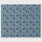 Papier Cadeau Motif dentaire de bureau de clinique (Plat)