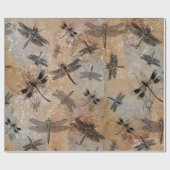 Papier Cadeau Motif d'Entomologie vintage (Plat)