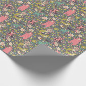 Papier Cadeau Motif des animaux de forêt mignons (Coin)