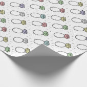 Papier Cadeau Motif des anneaux de diamant illustrés (Coin)