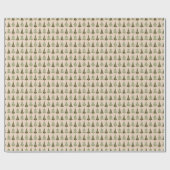 Papier Cadeau Motif des arbres de Noël (Plat)