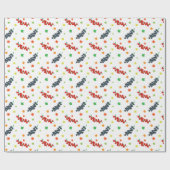 Papier Cadeau Motif Des Berries, Berry, Blueberry, Fruit (Plat)