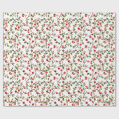 Papier Cadeau Motif des branches Rosehip (Plat)