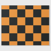 Papier Cadeau Motif des chèques d'Halloween (Plat)