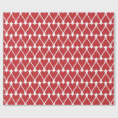 Papier Cadeau Motif des Coeurs rouges de la Saint Valentin (Plat)