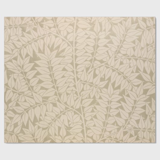 Papier Cadeau Motif des feuilles et des branches (par William Mo (Plat)