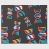 Papier Cadeau motif des fils d'adn (Plat)