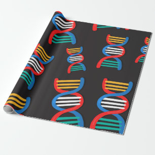 Papier Cadeau motif des fils d'adn