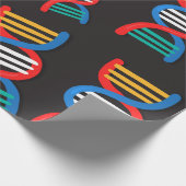 Papier Cadeau motif des fils d'adn (Coin)