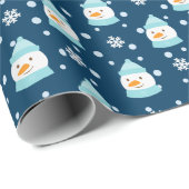 Papier Cadeau Motif Des Flacons De Neige Et De Neige (Coin rond)