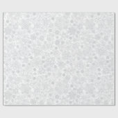 PAPIER CADEAU MOTIF DES FLAKES DE NEIGE DE NOËL | PAPIER À PAPIE (Plat)