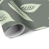 Papier Cadeau Motif des fleurs de printemps (Coin rond)