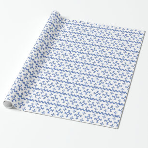 Papier Cadeau Motif des flocons de neige bleu Cute Thunder_Cove