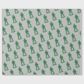 Papier Cadeau Motif des hommes de l'Armée verte (Plat)