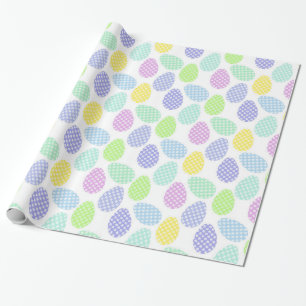 Papier Cadeau Motif des oeufs de Pâques