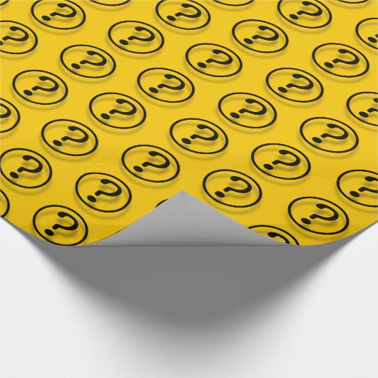Papier Cadeau Motif des points d'interrogation (Coin)