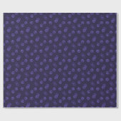 Papier Cadeau Motif des signes de paix violet (Plat)