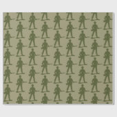 Papier Cadeau Motif des soldats de l'Armée verte (Plat)