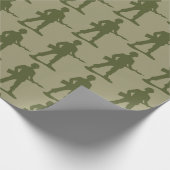 Papier Cadeau Motif des soldats de l'Armée verte (Coin)