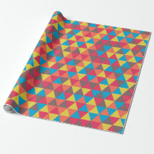 Motif des triangles géométriques fétiches colorés|