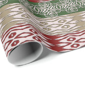 Papier Cadeau Motif des tripes ethniques africaines. (Coin rond)