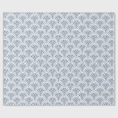 Papier Cadeau Motif des ventilateurs Blue Deco (Plat)