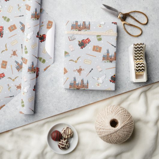 Papier Cadeau Motif Dessin Animé Harry Potter Hogwarts (Artisanat)