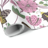 Papier Cadeau Motif d'été (Coin rond)