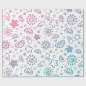 Papier Cadeau Motif d'été (Plat)