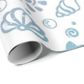 Papier Cadeau Motif d'été (Coin rond)