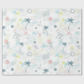 Papier Cadeau Motif d'été (Plat)