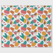 Papier Cadeau Motif d'été (Plat)