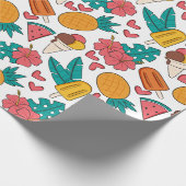 Papier Cadeau Motif d'été (Coin)