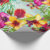 Papier Cadeau Motif d'été tropical (Coin)
