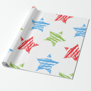 Papier Cadeau Motif d'étoiles