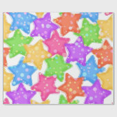 Papier Cadeau Motif d'étoiles (Plat)