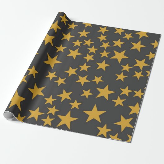 Papier Cadeau Motif d'étoiles (Déroulé)